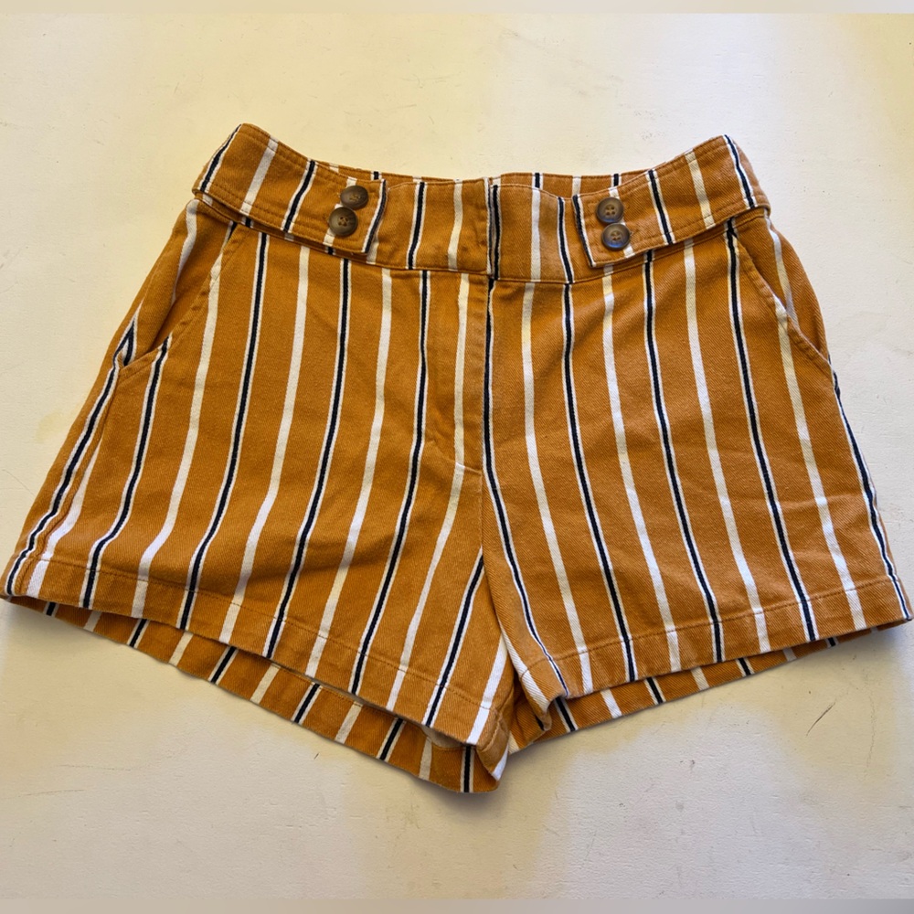 Striped Tan Women's Shorts